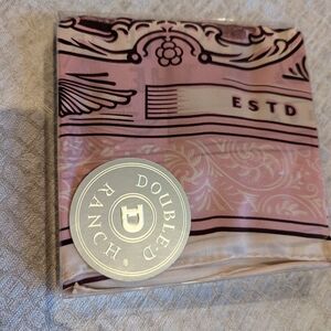 Double D Ranch Pink and Brown Scarf